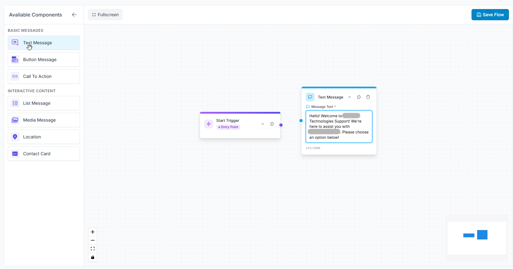 Text Message Component